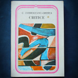 CRITICE - C. DOBROGEANU-GHEREA