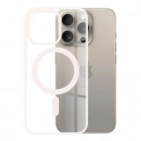 Cumpara ieftin Husa Antisoc iPhone 15 Pro Max MagSafe Pro Incarcare Wireless Roz