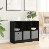 vidaXL Bufet cu sertar Stejar Negru 88,5 x 27,5 x 63,5 cm 8000509