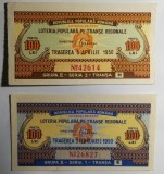 4 bilete de loterie 1950