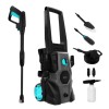 Aparat de spalat cu presiune Cecotec HydroBoost 1600 CarGarden, 135 BAR, 426 L h ,1600 W, Accesorii incluse