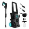 Aparat de spalat cu presiune Cecotec HydroBoost 1600 CarGarden, 135 BAR, 426 L h ,1600 W, Accesorii incluse