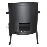 Soba Ceaun Tuci Perfect Home 85L, 56cm, Metal Negru - Soba Gradina Profesionala