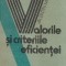 Valorile si criteriile eficientei