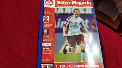 program FC Kaiserslautern - Bayern Munchen foto