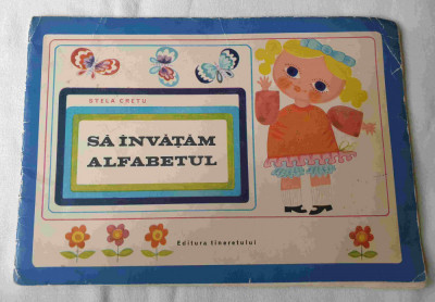 Sa invatam alfabetul similar Abecedar Carte educativa pt copii scolari anul 1969 foto