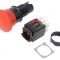 Comutator de Siguran?a 16mm 2NC 2NO Ro?u