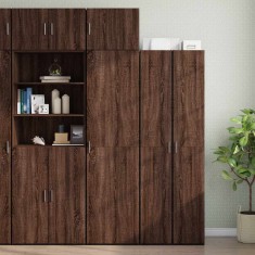 vidaXL Dulap depozitare slim stejar maro 50x42,5x225 cm lemn prelucrat 3281307