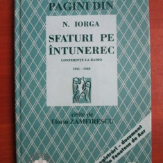 SFATURI PE INTUNEREC - N. IORGA (Conferinte la Radio (1931-1940))