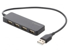 Hub USB 2.0 Negru 4 Porturi 0.3m