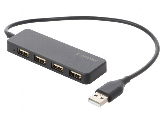 Hub USB 2.0 Negru 4 Porturi 0.3m