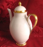 CEAINIC CAFETIERA PORTELAN FURSTENBERG BAVARIA PORTELAN CREM IVOIRE AURIT 24 CM