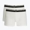 Set 2 perechi de boxeri barbati cu logo, Alb, M