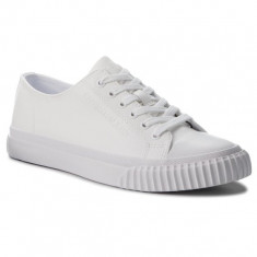 Sneakers barbati Calvin Klein Iaco Nappa Smooth ,alb foto