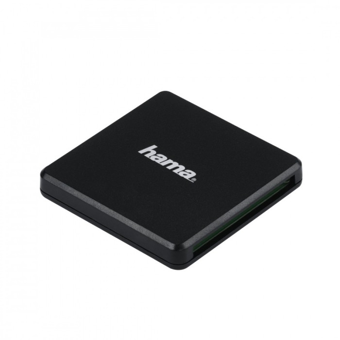 Cititor de carduri HAMA Multi, USB 3.0, SD/microSD/CF, 5 Gbps, Negru