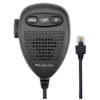 Microfon PNI Echo One pentru PNI HP 6500 si PNI HP 7120 cu modul de ecou ajustabil si roger beep programabil compatibil cu orice model de statie radio foto