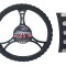 Husa volan gri, din burete, diametru 37-39cm AutoDrive ProParts