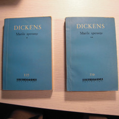 LOT de 2 carti: Charles Dickens - Marile Sperante (2 volume), 1962