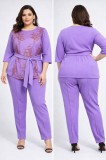 Cumpara ieftin Compleu Elegant Bluza si Pantalon Glami - 48Marimea