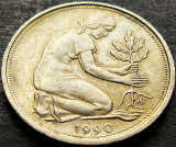 Cumpara ieftin Moneda 50 PFENNIG G - GERMANIA, anul 1990 *cod 2277 A, Europa