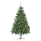vidaXL Brad de Crăciun artificial Verde 180 cm PE