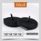 Negru - Sireturi elastice inteligente, functie NO TOUCH, Plate, 6MM, MOI, SIRETILA