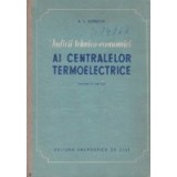 Indicii tehnico-economici ai centralelor termoelectrice
