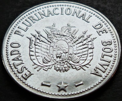 Moneda exotica 20 CENTAVOS - BOLIVIA, anul 2012 * cod 4388 B = excelenta foto