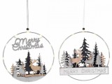 Cumpara ieftin Set 2 decoratiuni Craciun cu led 24 cm