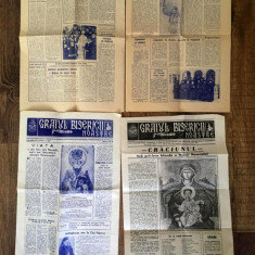 4 ziare Graiul Bisericii Noastre, Feb 1992 , Mar 1992, Mar 1993, Oct-Dec 1995