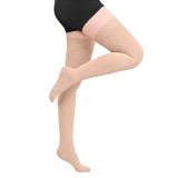 Ciorapi de compresie medicală 15-20 mmHg Clasa I p&acirc;nă la coapsă &ndash; Bej
