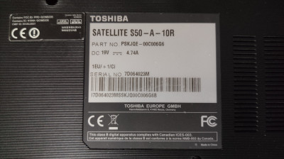 Buton pornire power button original 1414-08dp000 Toshiba S50-A-10R S50-A S55-A foto
