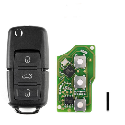 Telecomanda - Cheie Briceag VVDI, Xhorse, 3 butoane, stil VW, XKB501EN AutoProtect KeyCars foto