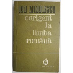 Corigent la limba romana &ndash; Ion Minulescu