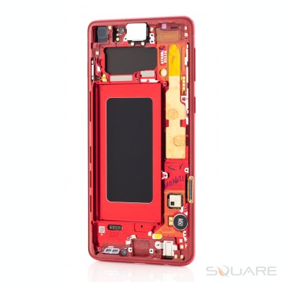 LCD OEM Samsung S10, G973, Red, Service Pack OEM foto