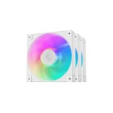 Set 3 ventilatoare DeepCool &amp;quot;FD12&amp;quot;, 120mm, 400 - 2050rpm, Hydro bearing, 63.6 cfm, ARGB, 4-pin, alb, &amp;quot;R-FD12-WHAPN3-G&amp;quot; (timbru ver