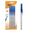 Set Pixuri BIC Round Stick Exact, 0.7mm, Albastru, 4 Bucăți
