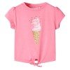 Tricou pentru copii, roz fosforescent, 116 11251, vidaXL
