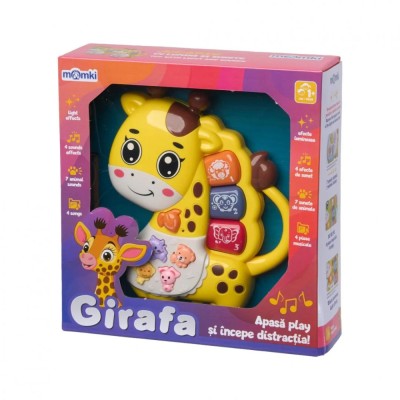 JUCARIE GIRAFA CU LUMINI SI SUNETE foto