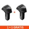 Incarcator auto, 3USB, 4.2A, DC12/24V, negru, 1+1 gratis