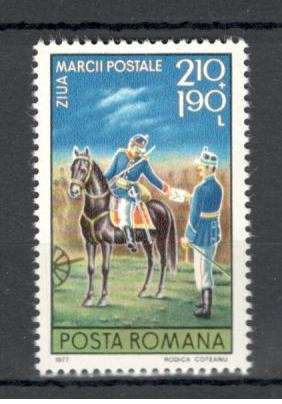 Romania.1977 Ziua marccii postale YR.633