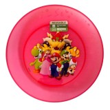 Set 4 farfurii plastic reutilizabile Super Mario pentru copii , farfurii rezistente, usor de curatat