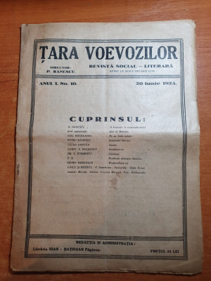 revista tara voevozilor 20 iunie 1925-art. jud covasna,art. slav in balcani foto