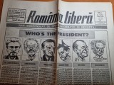 romania libera 24 septembrie 1992-alegerile prezidentiale,prezentare candidati