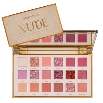 Trusa de machiaj cu oglinda, Very Nude Eyeshadow Palette, Magic Studio foto