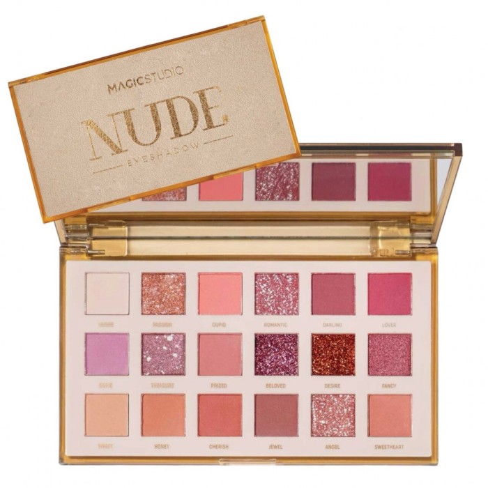 Trusa de machiaj cu oglinda, Very Nude Eyeshadow Palette, Magic Studio