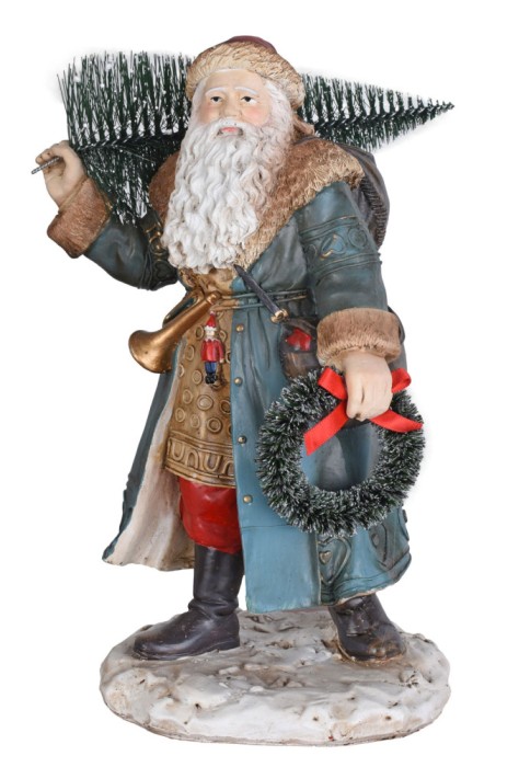 Statueta din rasini cu Mos Craciun LUP084