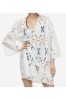 Rochie scurtă brodată, bumbac, alb, mărimea S Intl, H&amp;M