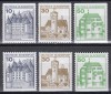 Germania 1990 - Obiective Turistice, Nedantelate sus, respectiv jos, MNH, Nestampilat