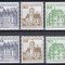 Germania 1990 - Obiective Turistice, Nedantelate sus, respectiv jos, MNH